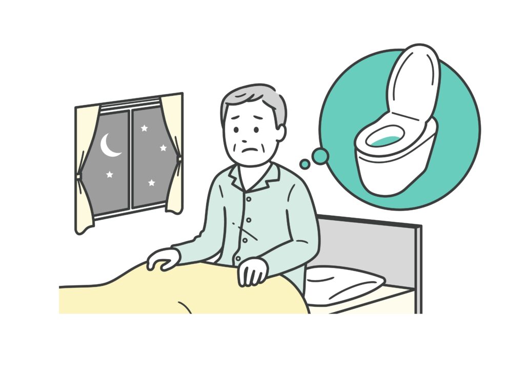 man dreaming of toilet