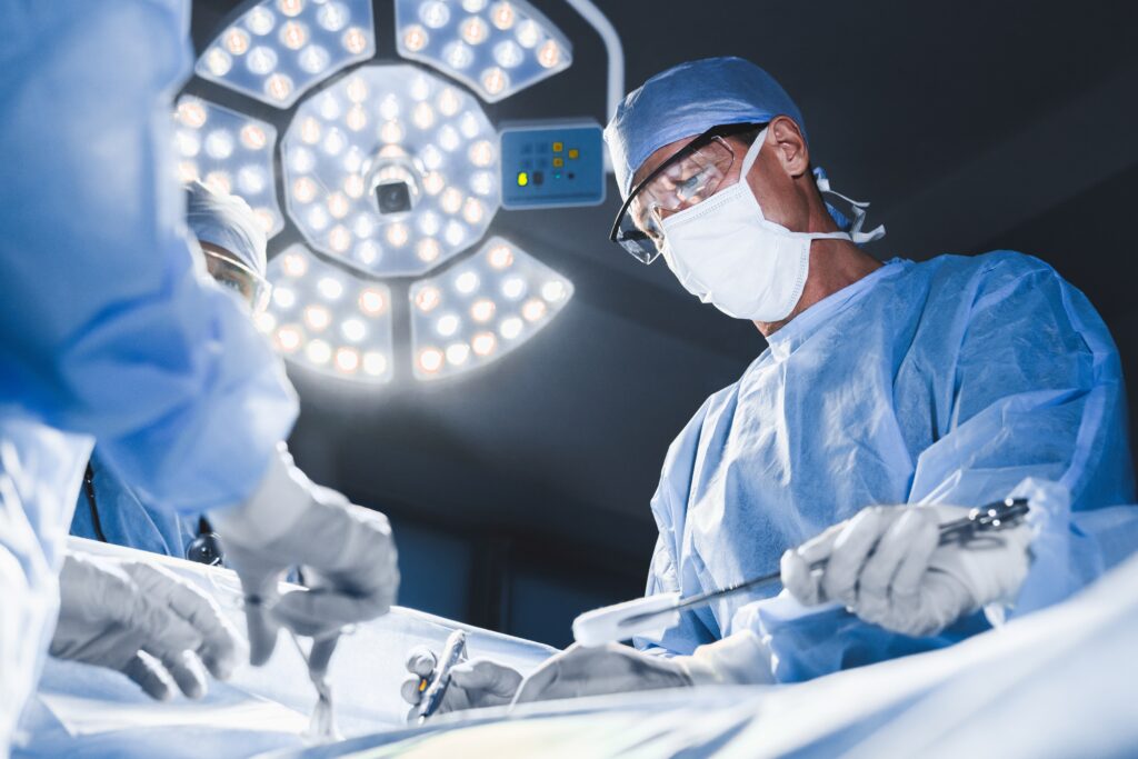 surgeon operating